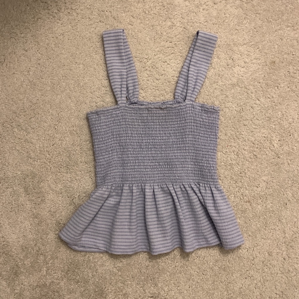preppy peplum top